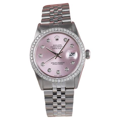 rolex oyster perpetual datejust lady|rolex 34 datejust pink face.